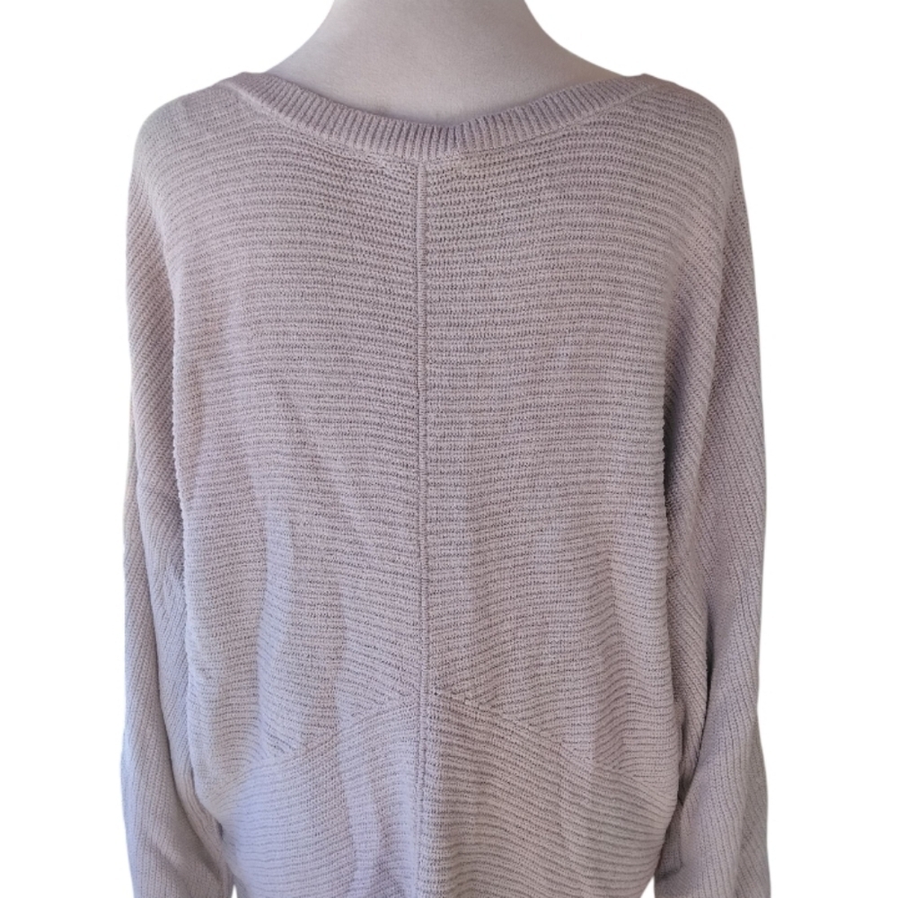 J. Jill Wearever Collection Light Oatmeal Cotton Cozy Knit Sweater‎ Size Large - Picture 5 of 8